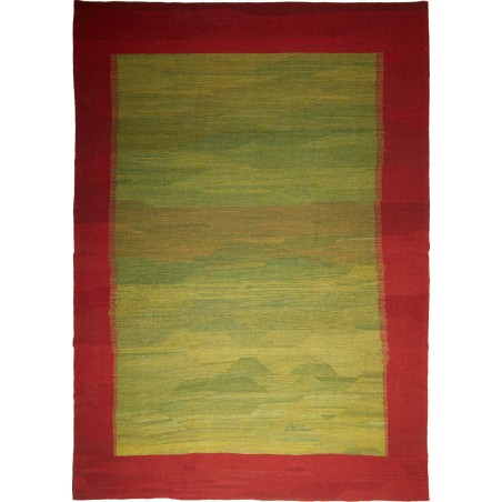 Tappeto Kilim Persia marrone verde 277x395