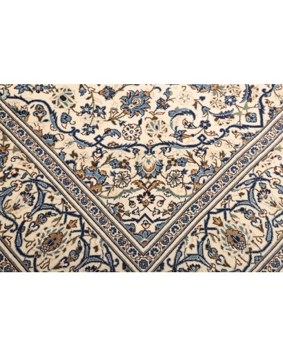 Tappeto Kashan Persia bianco grigio 200x300