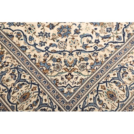 Tappeto Kashan Persia bianco grigio 200x300