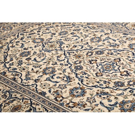 Tappeto Kashan Persia bianco grigio 200x300