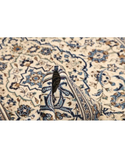 Tappeto Kashan Persia bianco grigio 200x300