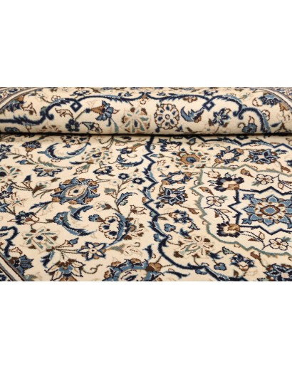 Tappeto Kashan Persia bianco grigio 200x300