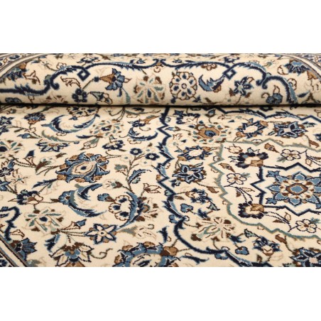 Tappeto Kashan Persia bianco grigio 200x300