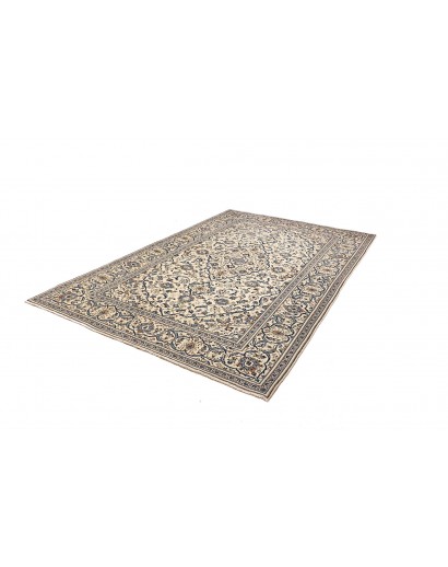 Tappeto Kashan Persia bianco grigio 195x305