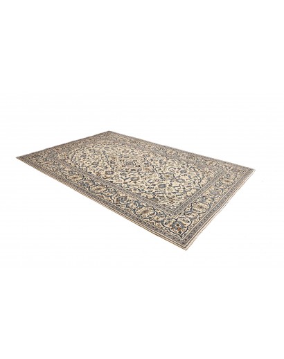 Tappeto Kashan Persia bianco grigio 195x305