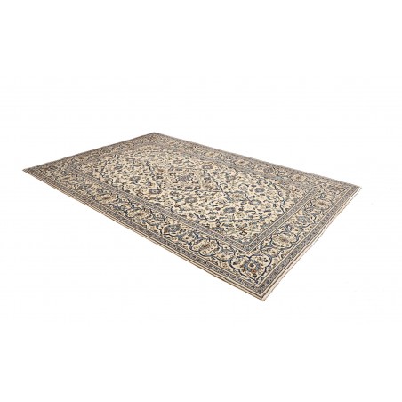 Tappeto Kashan Persia bianco grigio 195x305