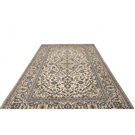 Tappeto Kashan Persia bianco grigio 195x305