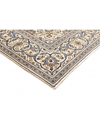 Tappeto Kashan Persia bianco grigio 195x305