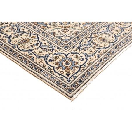 Tappeto Kashan Persia bianco grigio 195x305