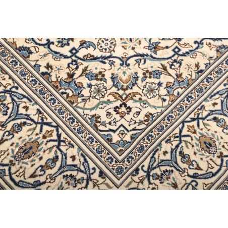 Tappeto Kashan Persia bianco grigio 195x305