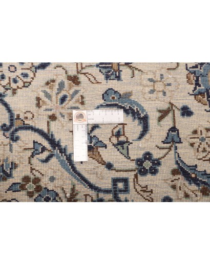 Tappeto Kashan Persia bianco grigio 195x305
