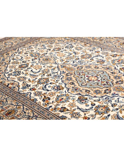 Tappeto Kashan Persia beige verde 195x300