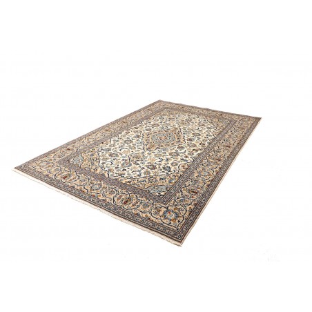 Tappeto Kashan Persia bianco verde 193x295