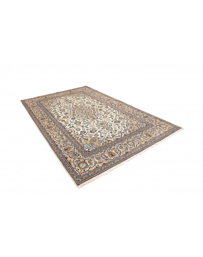 Tappeto Kashan Persia bianco verde 193x295