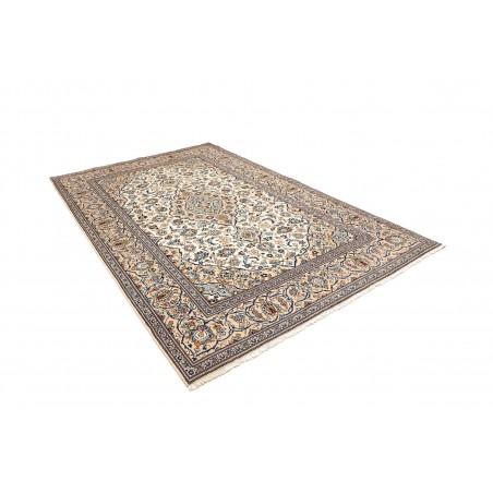 Tappeto Kashan Persia bianco verde 193x295
