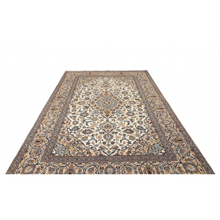 Tappeto Kashan Persia bianco verde 193x295
