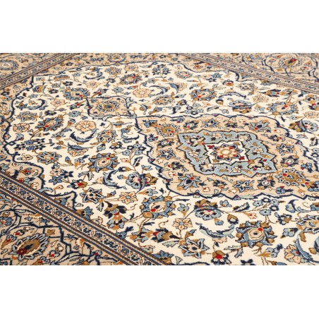 Tappeto Kashan Persia bianco verde 193x295