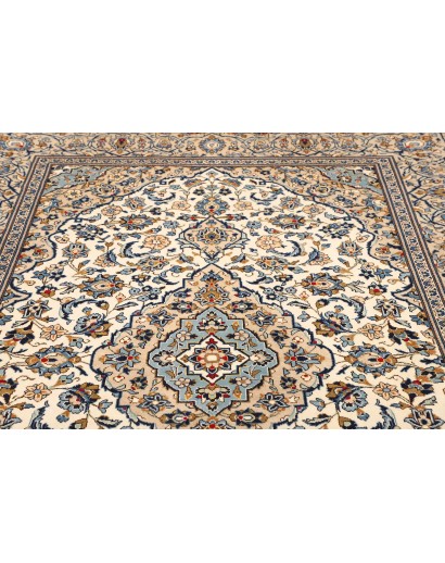 Tappeto Kashan Persia bianco verde 193x295