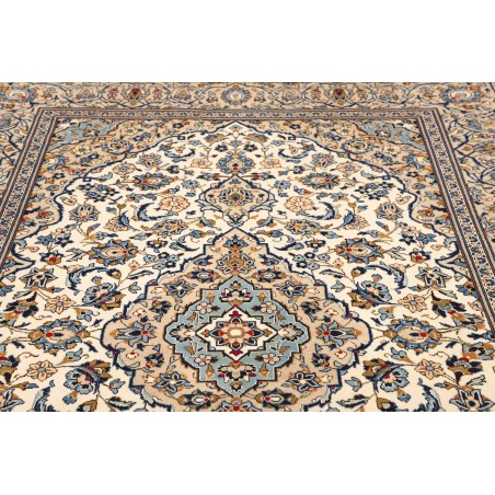 Tappeto Kashan Persia bianco verde 193x295