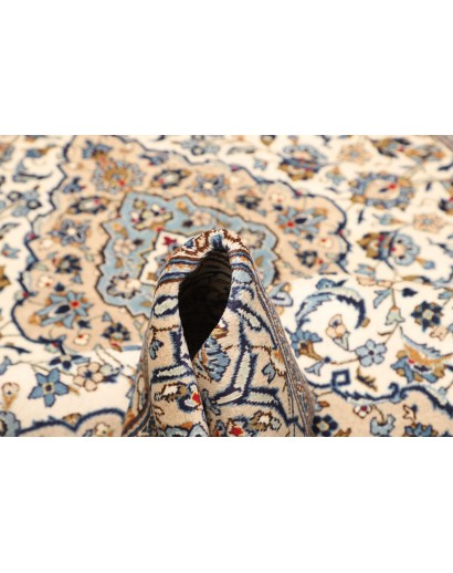 Tappeto Kashan Persia bianco verde 193x295
