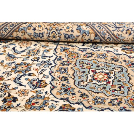 Tappeto Kashan Persia bianco verde 193x295