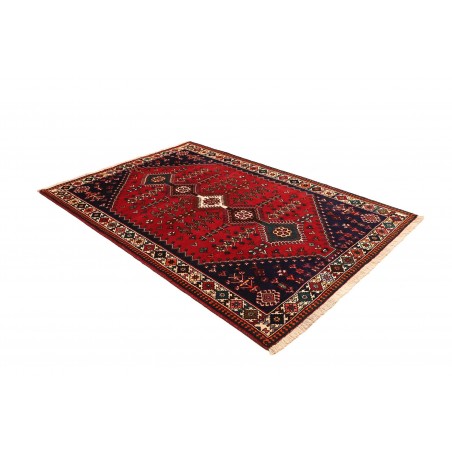 Tappeto Shiraz Persia grigio giallo 158x237