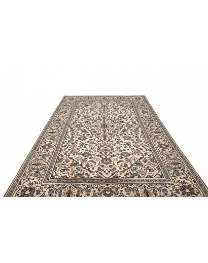 Tappeto Kashan Persia bianco marrone 196x310
