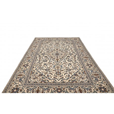 Tappeto Kashan Persia bianco marrone 196x310