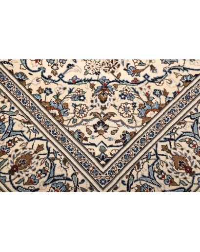 Tappeto Kashan Persia bianco marrone 196x310