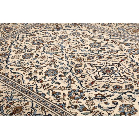 Tappeto Kashan Persia bianco marrone 196x310