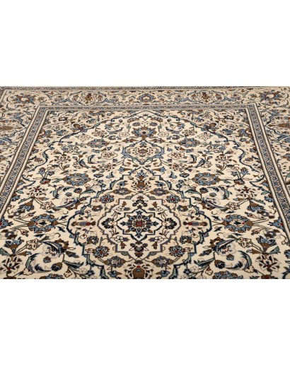Tappeto Kashan Persia bianco marrone 196x310
