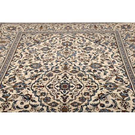 Tappeto Kashan Persia bianco marrone 196x310
