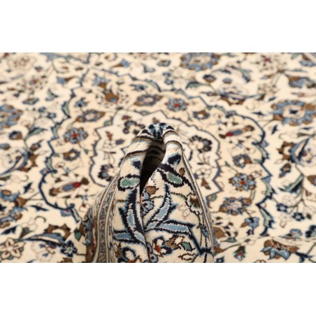Tappeto Kashan Persia bianco marrone 196x310