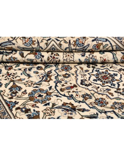 Tappeto Kashan Persia bianco marrone 196x310
