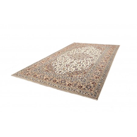 Tappeto Kashan Persia bianco grigio 202x322