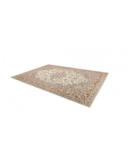 Tappeto Kashan Persia bianco grigio 202x322