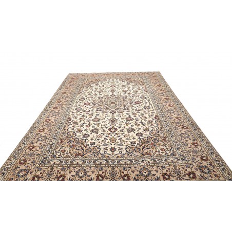 Tappeto Kashan Persia bianco grigio 202x322