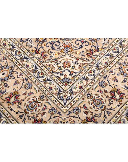 Tappeto Kashan Persia bianco grigio 202x322