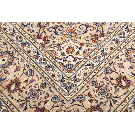 Tappeto Kashan Persia bianco grigio 202x322