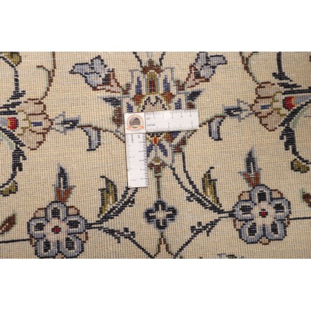 Tappeto Kashan Persia bianco grigio 202x322