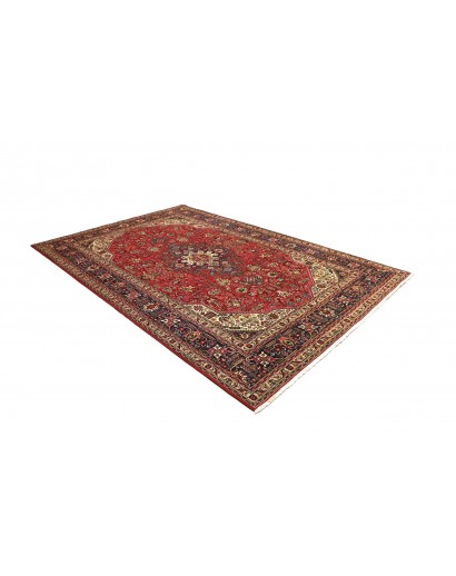 Tappeto Tabriz Persia marrone giallo 205x305