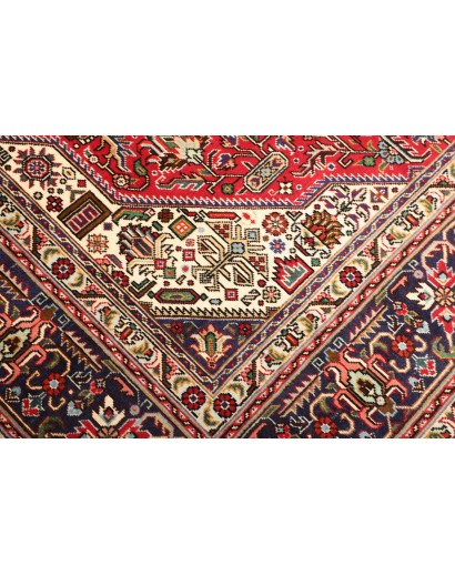 Tappeto Tabriz Persia marrone giallo 205x305