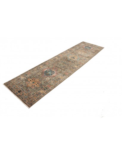 Tappeto Tribal Pakistan bianco 81x294