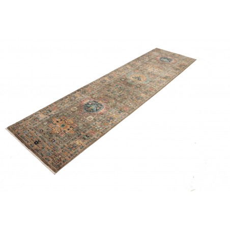 Tappeto Tribal Pakistan bianco 81x294