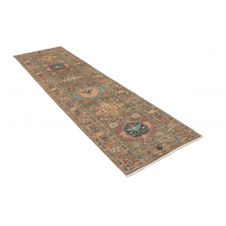 Tappeto Tribal Pakistan bianco 81x294