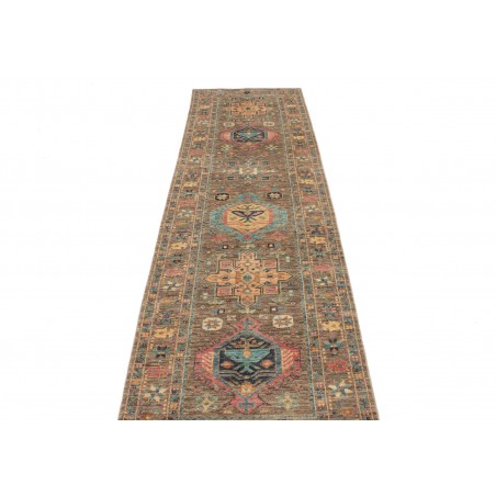 Tappeto Tribal Pakistan bianco 81x294