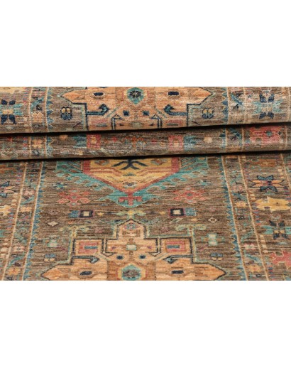 Tappeto Tribal Pakistan bianco 81x294