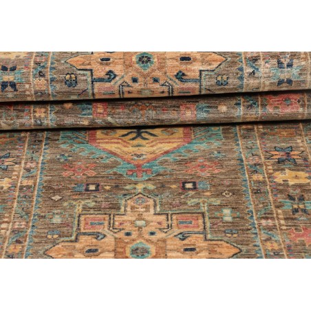 Tappeto Tribal Pakistan bianco 81x294