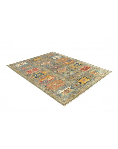 Tappeto Tribal Pakistan marrone bianco 151x199