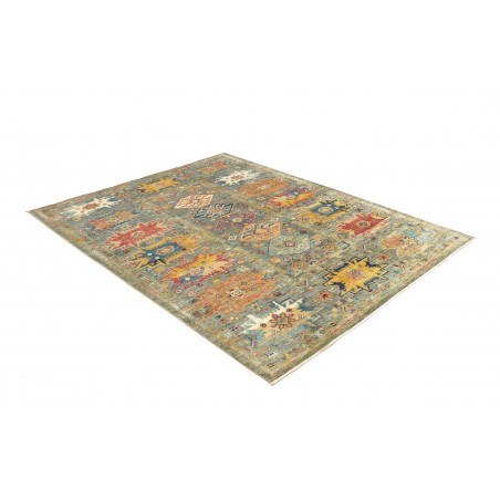 Tappeto Tribal Pakistan marrone bianco 151x199